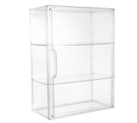 CLISPEED Vitrine Acrylique Magnétique Empilable pour Miniatures, Boîte Transparente Élégante Rangement Sécurisé et Accès Rapide, pour Décoration de Comptoir