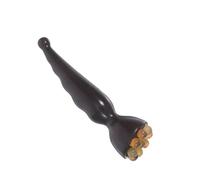 CLISPEED Wooden Eye Massager Pen With Lotus Pod Head Natural Sandalwood Aromatherapy Roller Multipoint Facial And Body Massage Tool For Eye Absorption And Acupressure Care