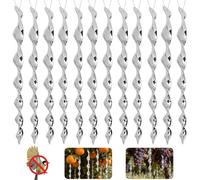 CLIUNT 24pcs Effaroucheur Oiseaux,3D Rond effaroucheur Oiseaux Exterieur, Effaroucheur Pigeons, Repulsif Pigeon, Effaroucheur Oiseaux Réfléchissant pour Balcon Potager Fruitiers