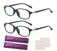 CLIUNT 2pcs Lunettes De Lecture à Zoom Intelligent, Lunettes à Zoom, Lunette à Zoom Automatique, Automatiquement Les Lunette à Mise Au Point Claire,Pour La Presbytie unisexes