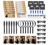 CLIUNT 48 Pièces Kit Détective, Kit Espion avec Stylo UV Carnet de Notes Cartes D'identité de Détective avec Clip Loupes, Détective Pinata Anniversaire