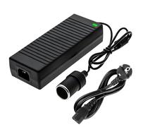 CLIUNT AC à DC Adaptateur Converter, Adaptateur Secteur pour Voiture, Convertisseur de Tension 220V à 12V, pour Voiture, Réfrigérateur, Aspirateur