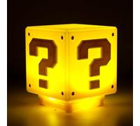 CLIUNT Veilleuses 3D Icon Light, lampe de chevet pour enfants, lampe cube, lampe de chevet pour enfants rechargeable par USB, bande sonore de point d'interrogation, veilleuse rechargeable par USB
