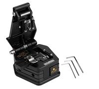 Cliveuse à fibre optique 2,80 x 2,65 x 2,05 pouces SKL-6C Cliveuse à fibre optique de haute précision Outil de coupe de câble à fibre optique avec sac Noir