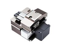 Cliveuse de fibre optique S09 Cliveuse à fibre optique de haute précision, épisseur léger, couteau coupe pour câble optique en queue de cochon(S09 Silver)