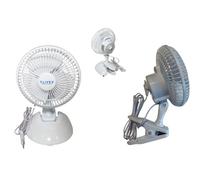 Clivex Ventilateur à pince et clip 15 cm (15 W). 2 vitesses. Comprend une base pour l'utiliser comme bureau