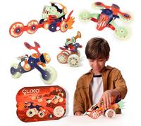 Clixo Mars Rover Pack - Glow-in-The-Dark Wheels Magnetic Building Toy - 30 Flexible Magnet Pieces for Galactic Exploration & Adventure. Award-nominated STEM Toy. Kids Gift & Travel Toy. Ages 6+ [New]