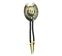 CLJ - Bolo tie, Cravate Texane - Boucle bicolore - Cowboy - Country - Style Texan, Danse Country, Cowboy, Far West Américain,