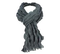 Clj Charles Le Jeune. Chèche. DAKAR, Coton. Gris anthracite - Uni -