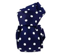 Clj Charles Le Jeune. Cravate. à pois, Microfibre. Bleu marine à pois blanc - Pois -