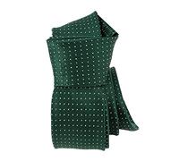 Clj Charles Le Jeune. Cravate. Business, Microfibre. Vert Anglais - Pois -