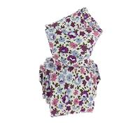 Clj Charles Le Jeune. Cravate. LIBERTY, Coton. Liberty rose et mauve. Motifs.