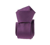 Clj Charles Le Jeune. Cravate slim. Birmingham, Microfibre. Violet aubergine - Uni -