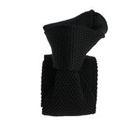 Clj Charles Le Jeune. Cravate tricot. ARCOBALENO, Microfibre. Noir Pétrole - Uni -