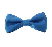 Clj Charles Le Jeune. Noeud papillon enfant. Ajustable, Microfibre. Bleu canard. Uni.