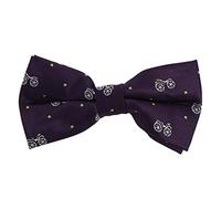 Clj Charles Le Jeune. Noeud papillon noué. vélo ancien, Polyester. Violet prune - Fantaisie -