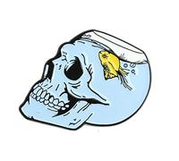 Clj Charles Le Jeune Pin's Bocal Crâne Et Poisson Rouge - Gothique - qualité de finition - Epingle - Broche - Badge - PINS GOTHIQUES