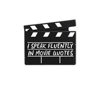 Clj Charles Le Jeune Pin's Clap De Film - Musique - qualité de finition - Epingle - Broche - Badge - PINS PHRASES ET CITATIONS