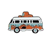 Clj Charles Le Jeune Pin's Combi Camping - Véhicules - qualité de finition - Epingle - Broche - Badge - PINS HUMOUR - ORIGINAUX