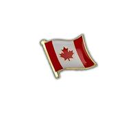 Clj Charles Le Jeune Pin's Drapeau Canada Flottant - Canadien - Reste du Monde - qualité de finition - Epingle - Broche - Badge - PINS AMERIQUE DU NORD