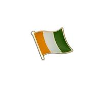 Clj Charles Le Jeune Pin's Drapeau Côte D'ivoire Flottant - Ivoirois - Drapeaux - qualité de finition - Epingle - Broche - Badge - PINS AFRIQUE