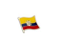 Clj Charles Le Jeune Pin's Drapeau Equateur Flottant - Equatorien - Reste du Monde - qualité de finition - Epingle - Broche - Badge - PINS AMERIQUE DU SUD