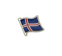Clj Charles Le Jeune Pin's Drapeau Islande Flottant - Islandais - Drapeaux - qualité de finition - Epingle - Broche - Badge - PINS EUROPE