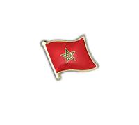 Clj Charles Le Jeune Pin's Drapeau Maroc Flottant - Marocain - Drapeaux - qualité de finition - Epingle - Broche - Badge - PINS AFRIQUE