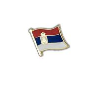 Clj Charles Le Jeune Pin's Drapeau Serbie Flottant - Serbe - Drapeaux - qualité de finition - Epingle - Broche - Badge - PINS EUROPE