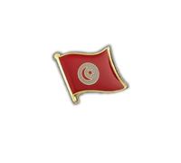 Clj Charles Le Jeune Pin's Drapeau Tunisie Flottant - Tunisien - Afrique - qualité de finition - Epingle - Broche - Badge - PINS AFRIQUE