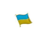 Clj Charles Le Jeune Pin's Drapeau Ukrainien Flottant - Ukraine - Drapeaux - qualité de finition - Epingle - Broche - Badge - PINS EUROPE