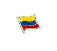 Clj Charles Le Jeune Pin's Drapeau Venezuela Flottant - Vénezuelien - Drapeaux - qualité de finition - Epingle - Broche - Badge - PINS AMERIQUE DU SUD