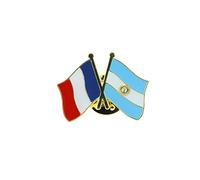 Clj Charles Le Jeune Pin's Drapeaux Jumelage France Argentine - Drapeaux Jumelage - qualité de finition - Epingle - Broche - Badge - Jumelage et Fraternité