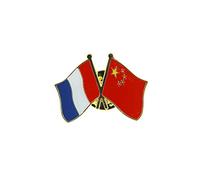 Clj Charles Le Jeune Pin's Drapeaux Jumelage France Chine - Jumelage - qualité de finition - Epingle - Broche - Badge - Jumelage et Fraternité