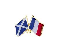 Clj Charles Le Jeune Pin's Drapeaux Jumelage France Ecosse - Europe Continentale - qualité de finition - Epingle - Broche - Badge - Jumelage et Fraternité
