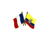 Clj Charles Le Jeune Pin's Drapeaux Jumelage France - équateur - Jumelage - qualité de finition - Epingle - Broche - Badge - Jumelage et Fraternité