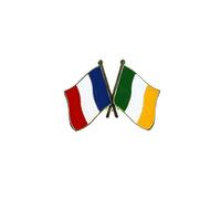 Clj Charles Le Jeune Pin's Drapeaux Jumelage France Irlande - Franco-irlandais - Jumelage - qualité de finition - Epingle - Broche - Badge - Jumelage et Fraternité