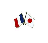 Clj Charles Le Jeune Pin's Drapeaux Jumelage France Japon - Franco-japonais - Jumelage - qualité de finition - Epingle - Broche - Badge - Jumelage et Fraternité