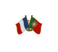 Clj Charles Le Jeune Pin's Drapeaux Jumelage France Portugal - Drapeaux Jumelage - qualité de finition - Epingle - Broche - Badge - Jumelage et Fraternité