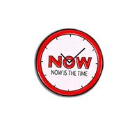 Clj Charles Le Jeune Pin's Now Is The Time - Messages - qualité de finition - Epingle - Broche - Badge - PINS PHRASES ET CITATIONS