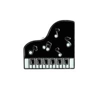 Clj Charles Le Jeune Pin's Piano Noir Et Notes De Musique - Musique - qualité de finition - Epingle - Broche - Badge - PINS MUSIQUE