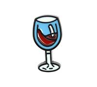 Clj Charles Le Jeune Pin's Verre Ballon De Rouge - Alimentation - qualité de finition - Epingle - Broche - Badge - PINS NOURRITURE