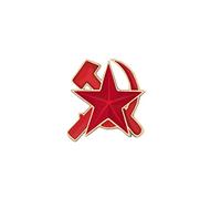 Clj Charles Le Jeune Pin's Vintage étoile Rouge, Faucille Et Marteau, Rouge - Communiste - Soviétique - qualité de finition - Epingle - Broche - Badge - SOVIETIQUE