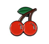CLJ - Pin's - Cerises - Rouge Cerise gloss - Unisexe - Alimentation - qualité de finition - Epingle - Broche - Badge - PINS