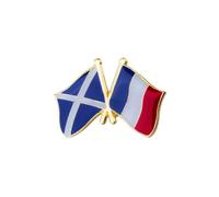 CLJ - Pin's - Drapeaux Jumelage France Ecosse - France Ecosse - Unisexe - Jumelage - qualité de finition - Epingle - Broche -