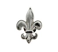 CLJ - Pin's - Fleur de Lys - Royauté Française - Argenté - Unisexe - Royal - qualité de finition - Epingle - Broche - Badge -