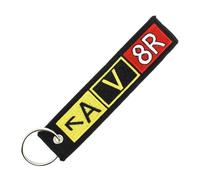 CLJ - Porte-clés - A V 8R - Noir et jaune - Métiers - Urgence