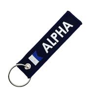 CLJ - Porte-clés - Alpha - Bleu Marine - Signaux Maritimes - Maritime