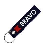 CLJ - Porte-clés - Bravo - Bleu Marine - Nautique - Codes internationaux