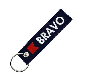 CLJ - Porte-clés - Bravo - Bleu Marine - Nautique - Codes internationaux